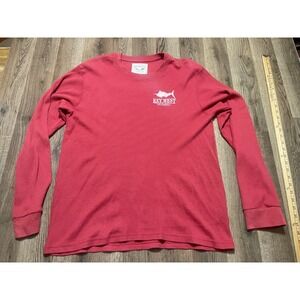 US Vintage Shirt, Women's Size 2XL, Red, Long Sleeve, Key West, Florida